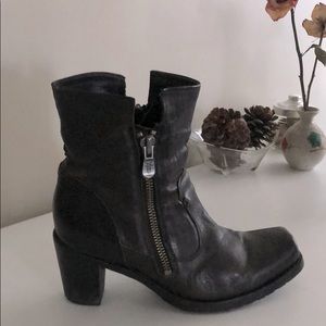 Frye double zip boot